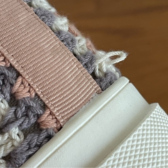 Lucky Brand Curla High Top Platform Crochet Sneakers Size 8 - Picture 15 of 16